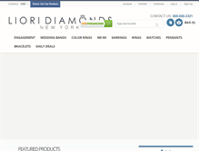 Tablet Screenshot of lioridiamonds.com